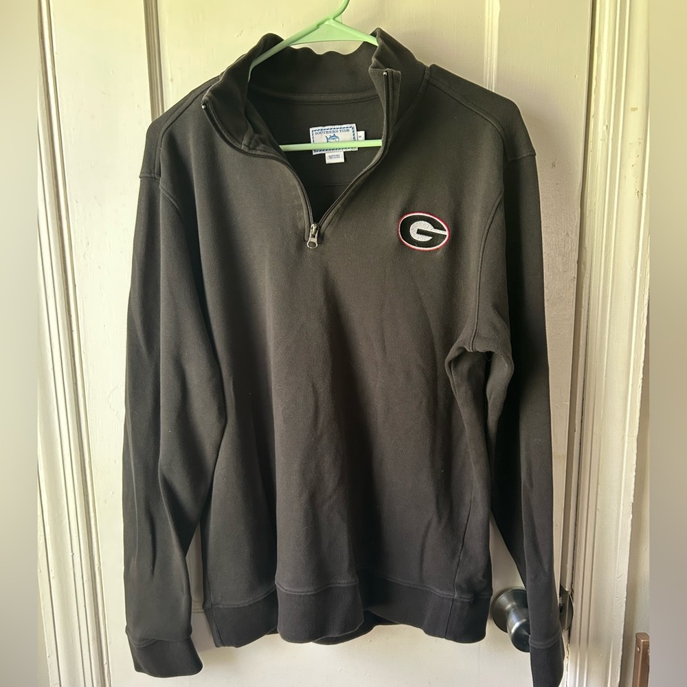 Southern Tide UGA Skipjack 1/4 Zip Pullover